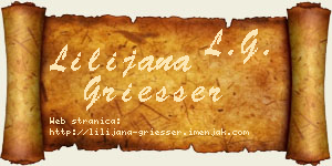 Lilijana Griesser vizit kartica